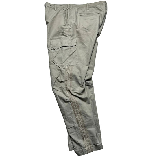 Adidas Baggy Cream Cargo Combat Parachute Trousers (XL)