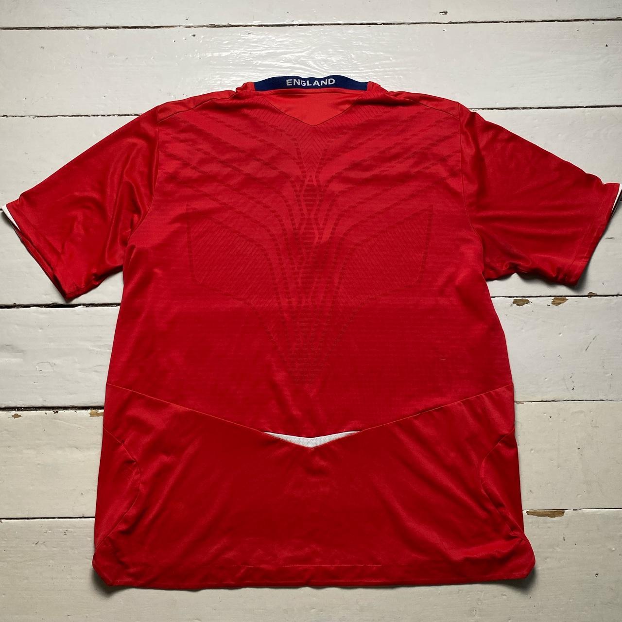 England Vintage Umbro Red Football Jersey 08-10