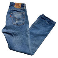 Levis 501 Vintage Baggy Light Blue Stonewash Jeans (30W)