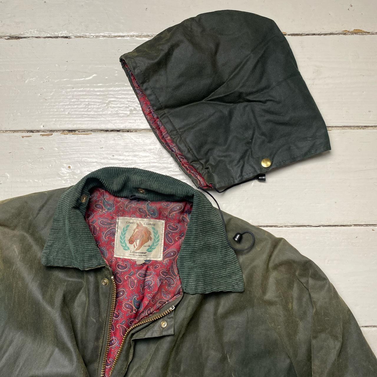 County Clothing Oilskin Green Jacket