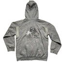 Nike Air Max Vintage Grey Black and White Embroidery Hoodie (XS)