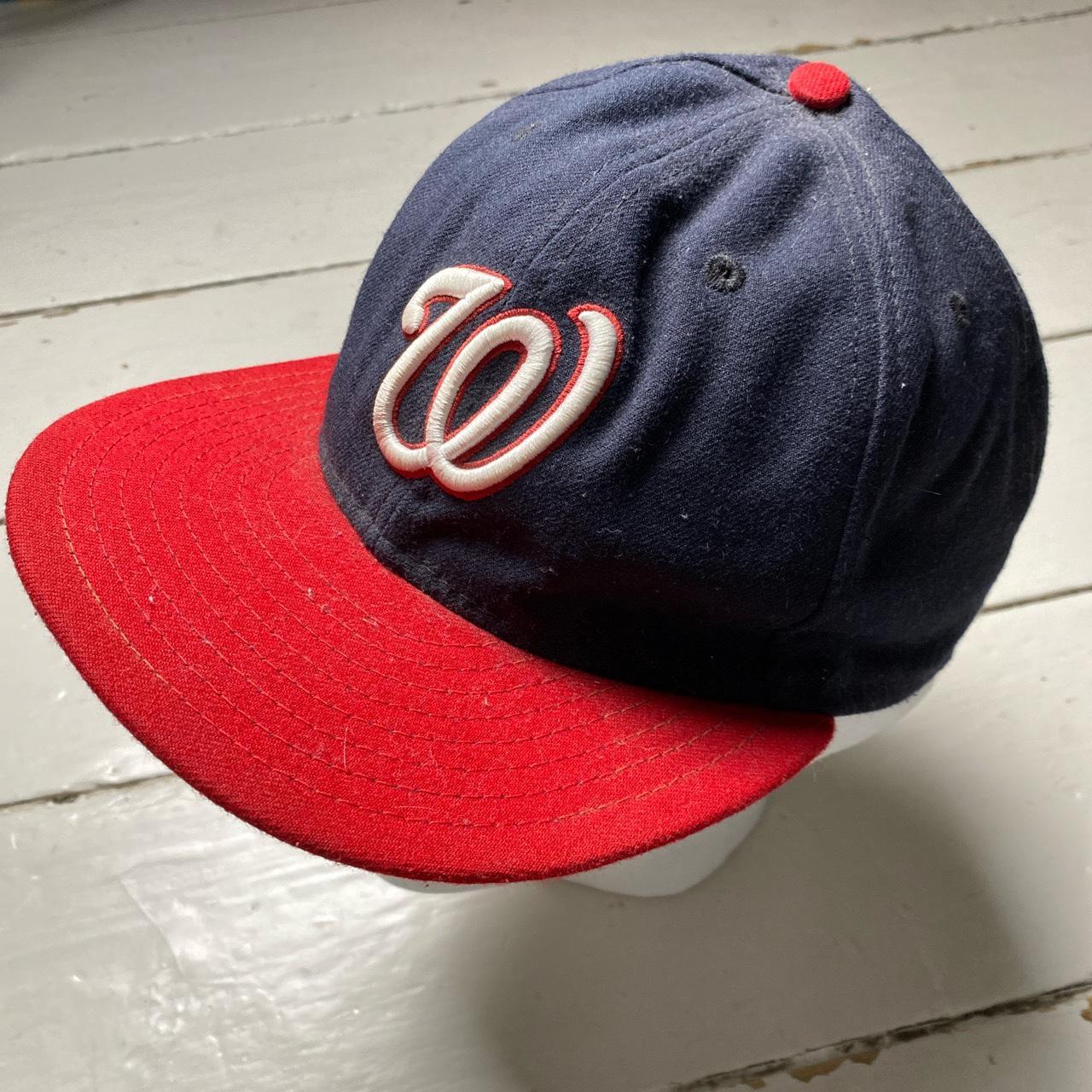 Washing Nationals New Era Fitted Cap Navy and Red