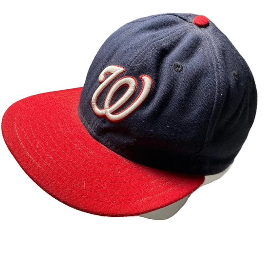 Washing Nationals New Era Fitted Cap Navy and Red