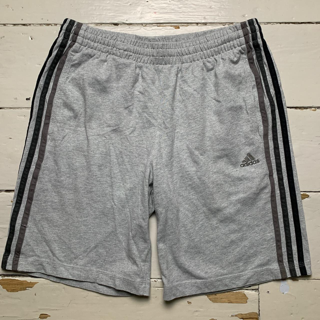 Adidas Performance Essentials Grey Tri Tone Shorts