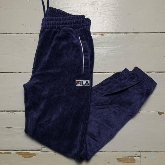 Fila Velour Navy Bottoms