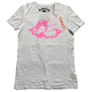 Fiorucci Angels White and Pink Short Sleeve T Shirt (M)