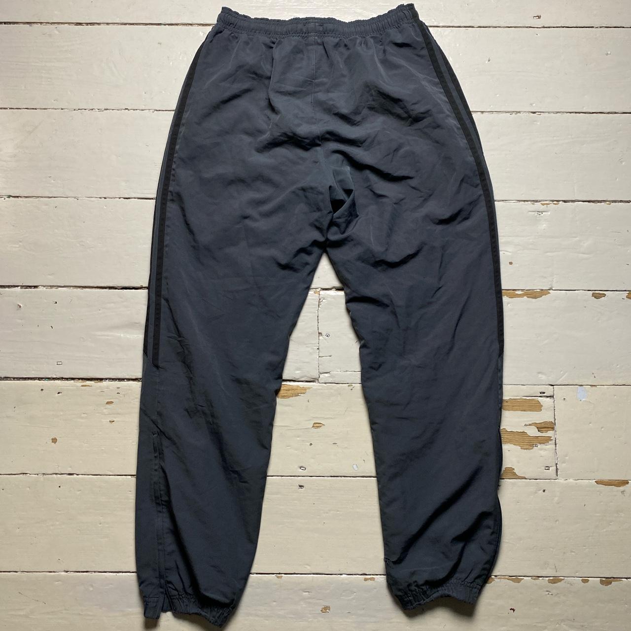 Adidas Baggy Shell Track Pant Grey and Black Bottoms