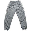 Adidas Silver and Grey Baggy Shell Track Pant Bottoms (L)