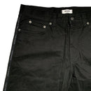 Moschino Jeans Vintage Black and Grey Stitch Jeans with Tape Repeat Logo (34W)