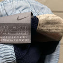Nike Athletic Vintage Light Baby Blue and Navy Shell Trackpant Shorts (S)