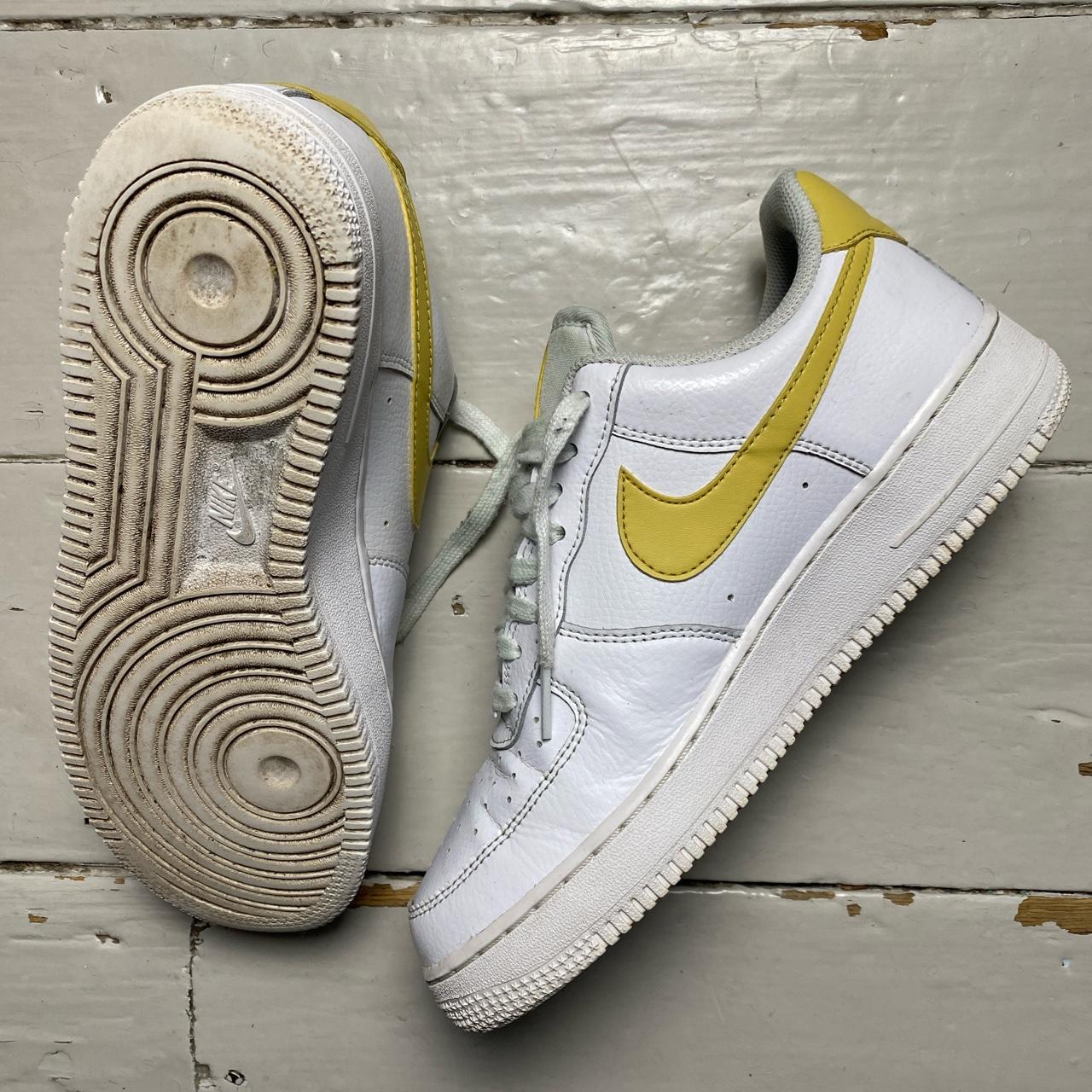 Nike Air Force 1 White and Yellow