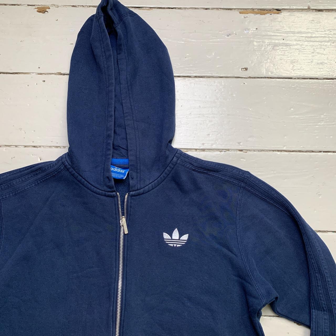 Adidas Originals Navy and White Hoodie