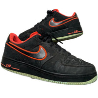 Nike Air Force 1 Yeezy Black Red and Green (UK 8)