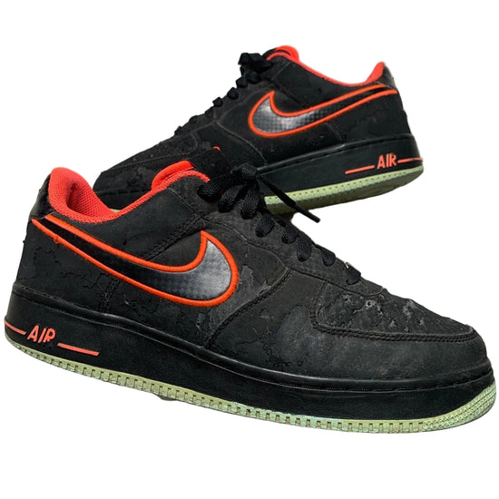Nike Air Force 1 Yeezy Black Red and Green (UK 8)