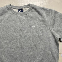 Nike Swoosh Grey and White Jumper