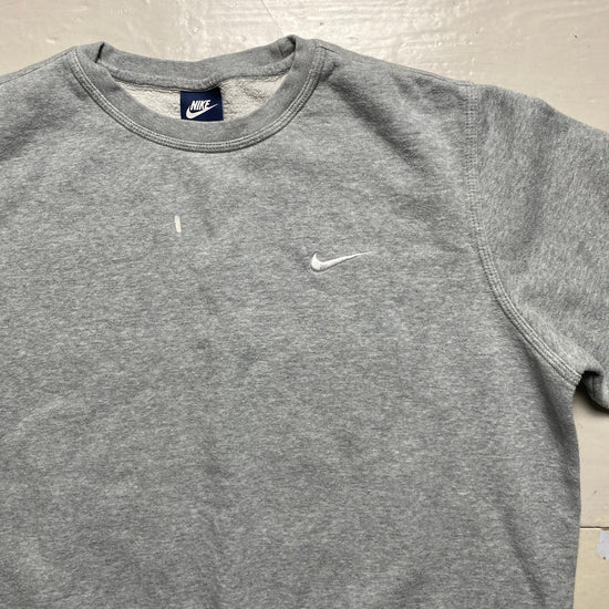 Nike Swoosh Grey and White Jumper