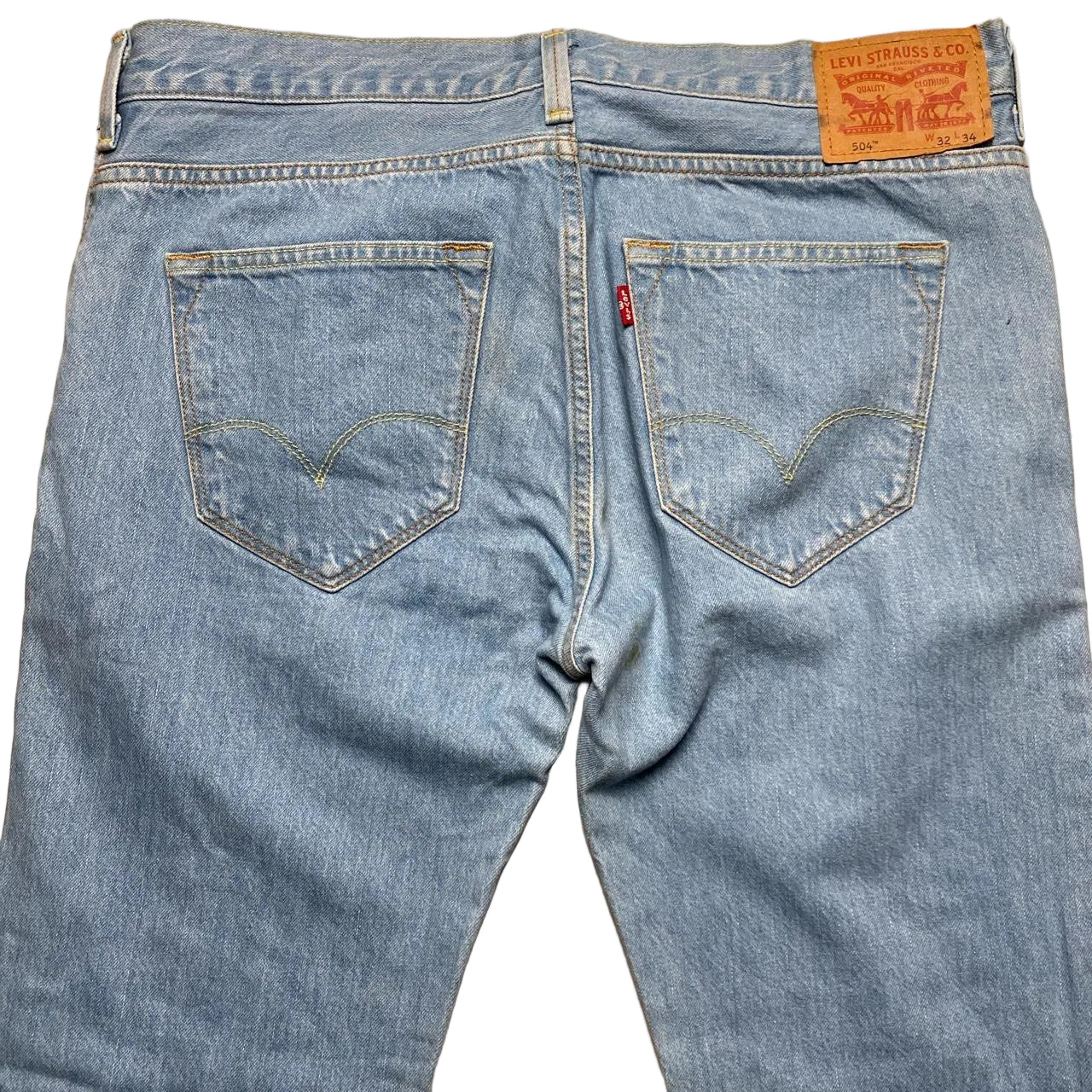 Levis 504 Baggy Light Blue Vintage Jeans (32W)