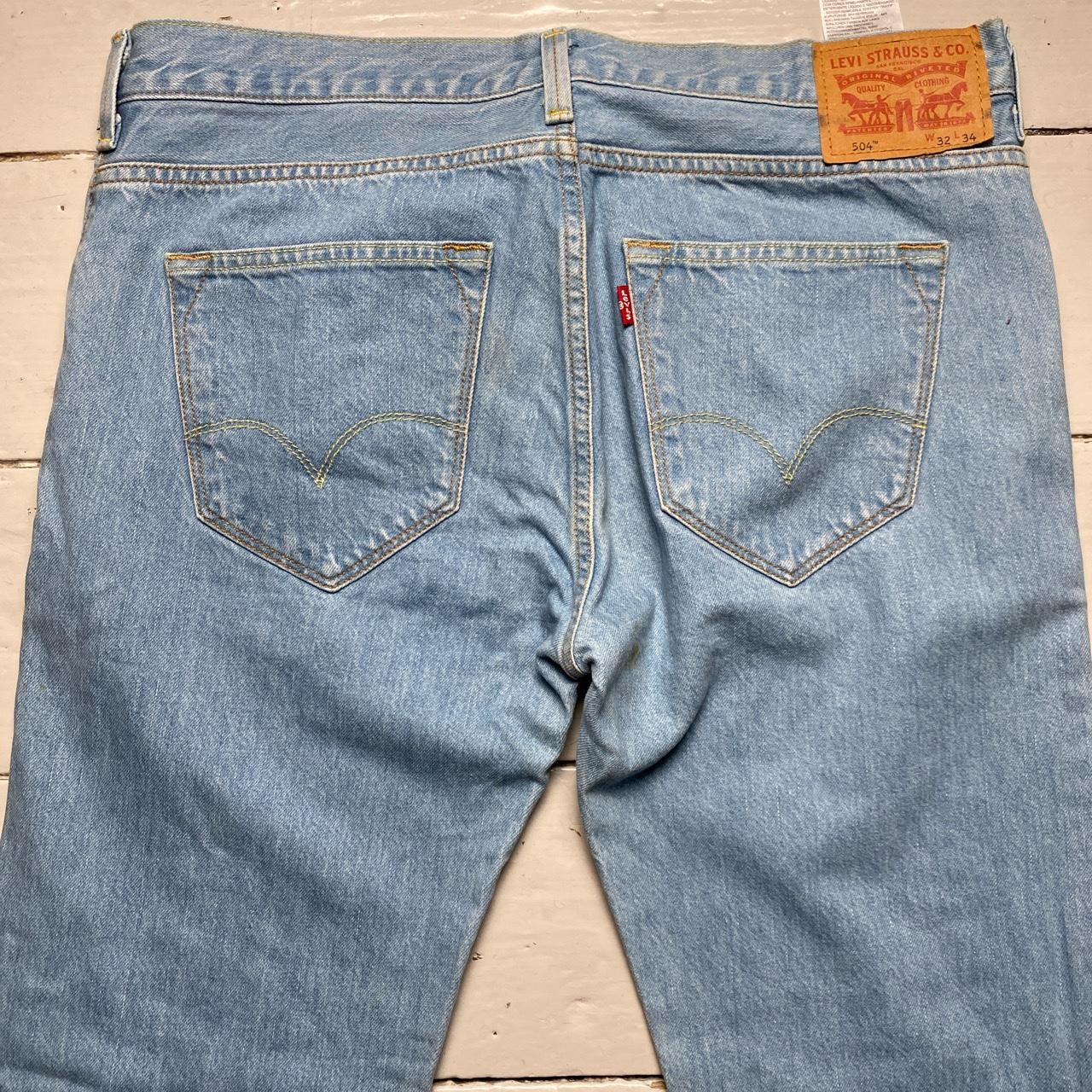 Levis 504 Baggy Light Blue Vintage Jeans