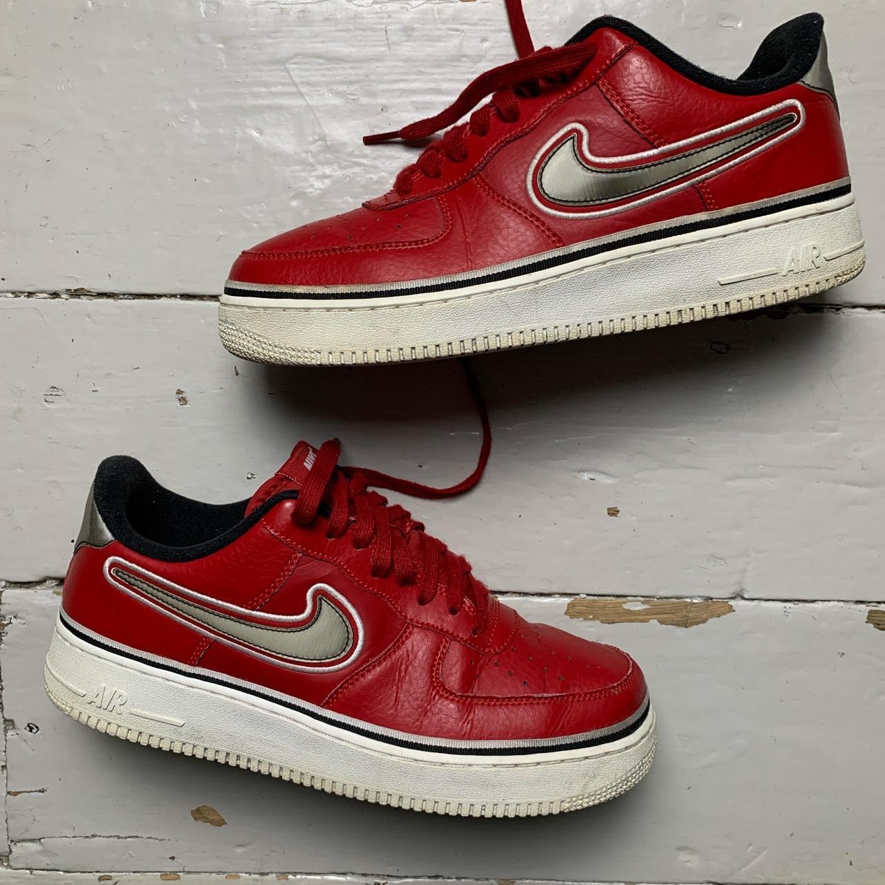 Nike Air Force 1 NBA Red and White