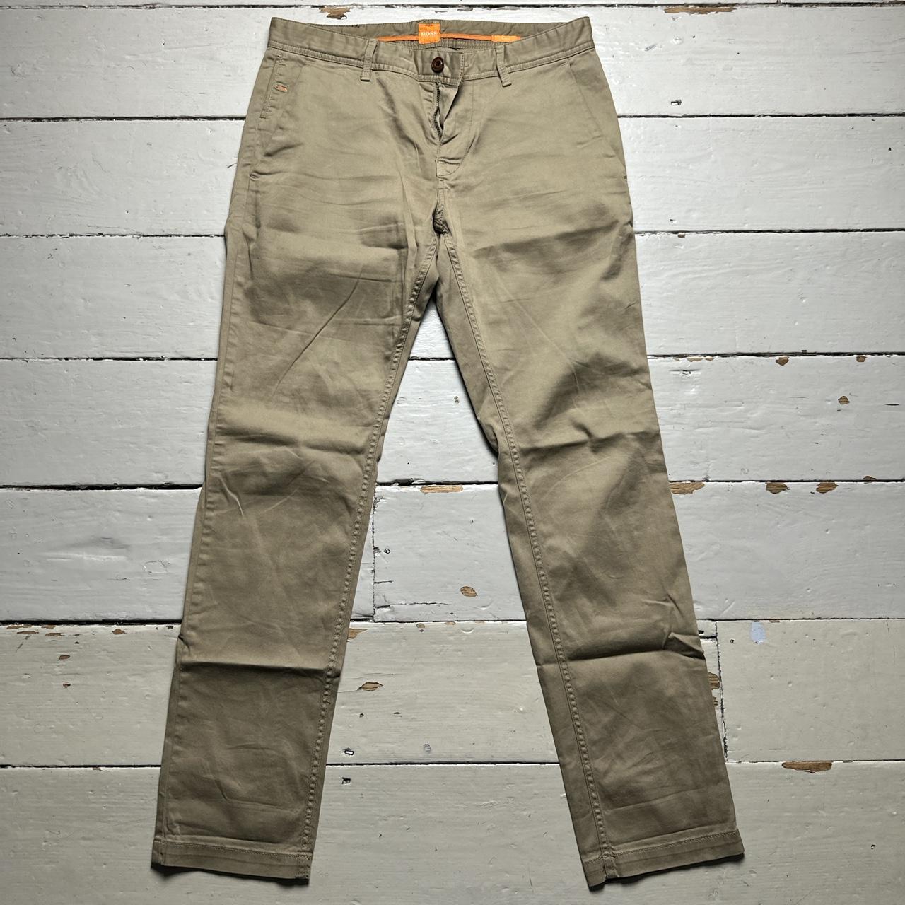 Hugo Boss Orange Khaki Sand Chino Trousers