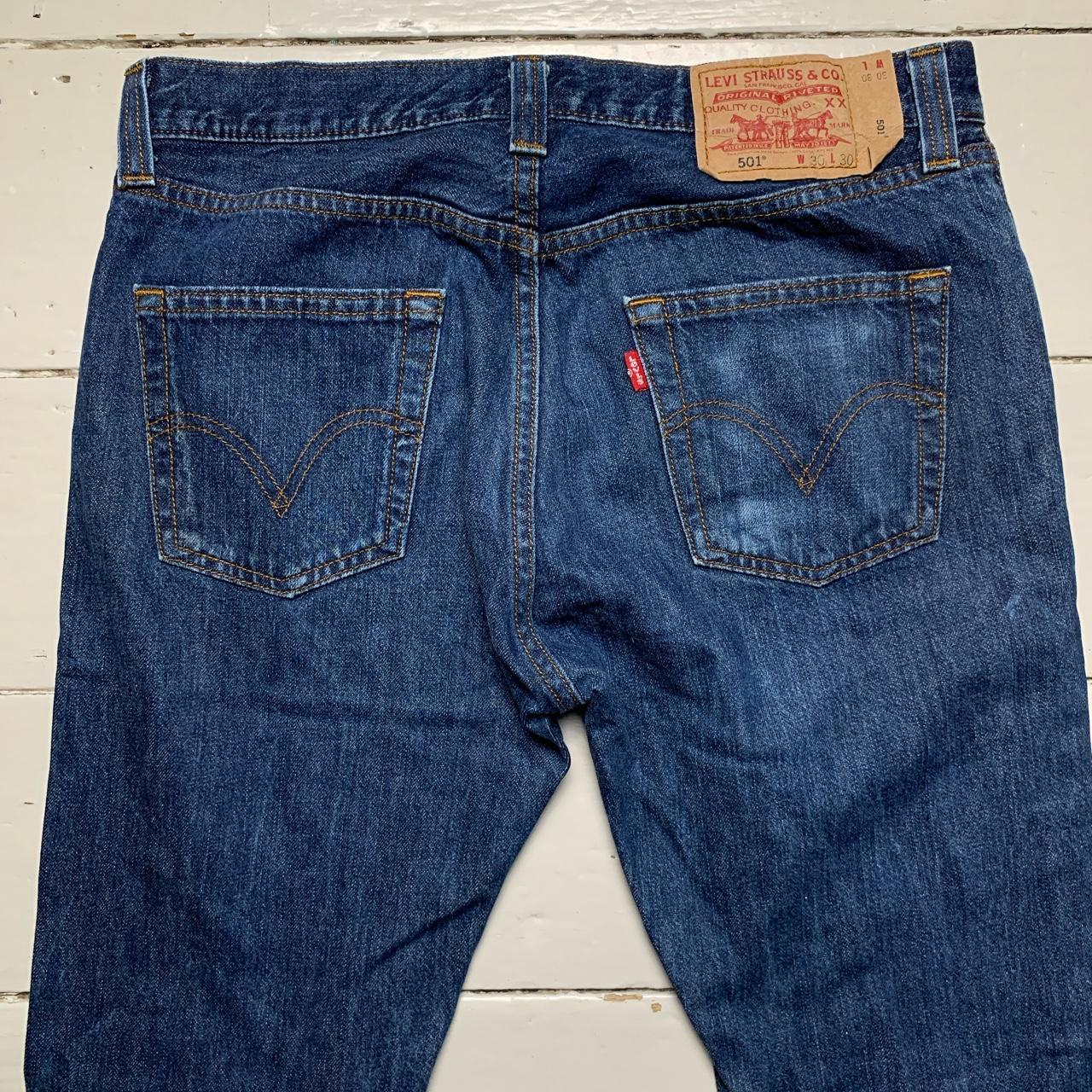 Levis 501 Vintage Navy Jeans