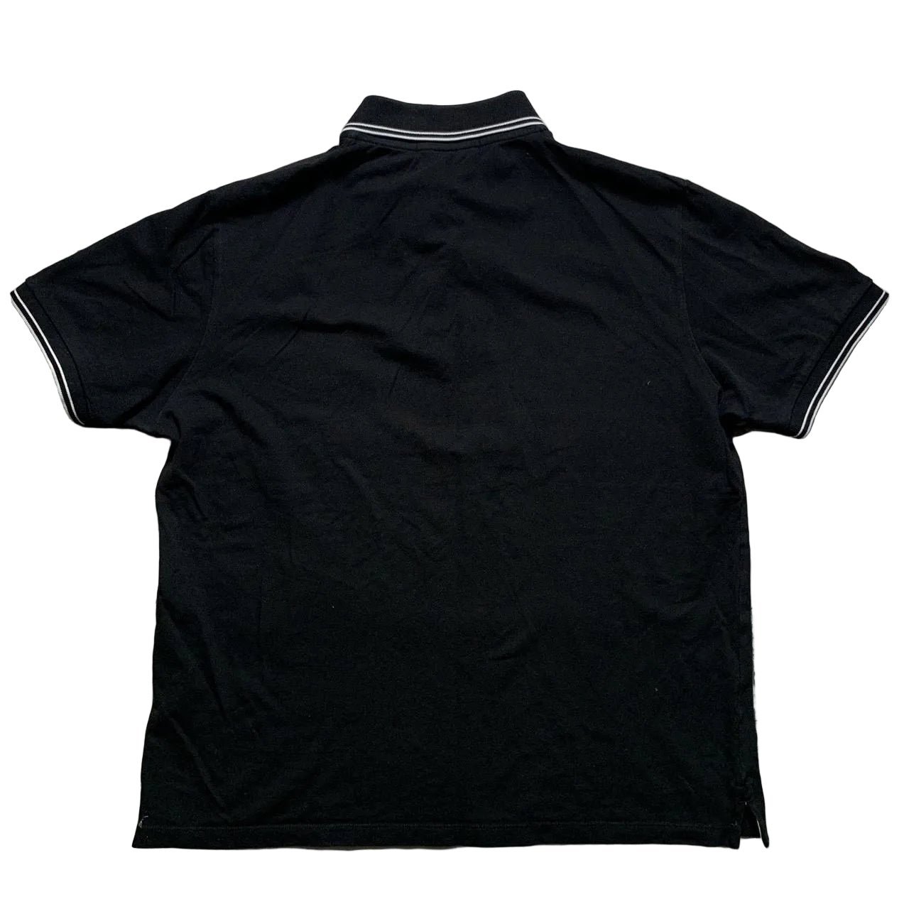 Stone Island Black and White Short Sleeve Polo Shirt (S)