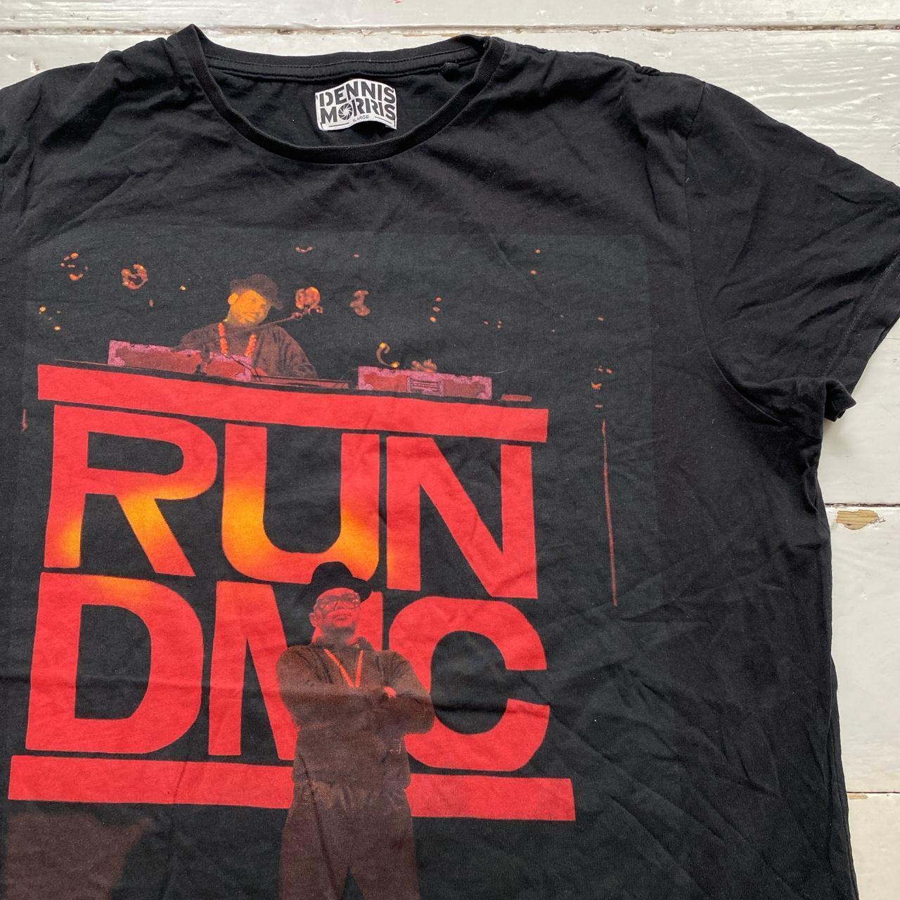 RUN DMC Vintage Dennis Morris Black and Red T Shirt