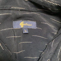 Gabicci Black and White Short Sleeve Shirt (L)