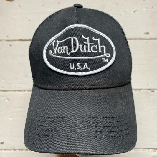 Von Dutch Black and White Cap