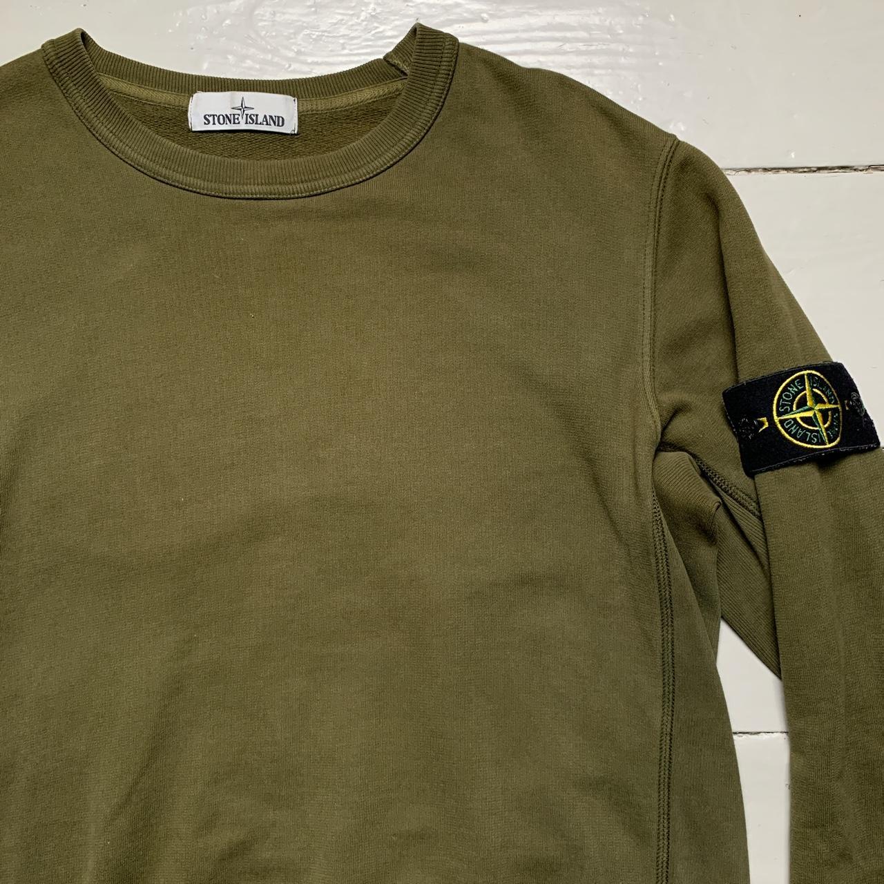 Stone Island Khaki Olive Green Jumper