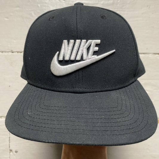Nike Black and White Snapback Cap