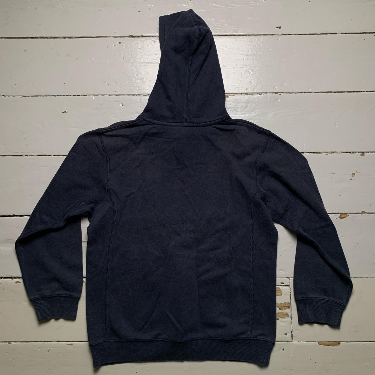 Nike Swoosh Vintage Navy and White Hoodie