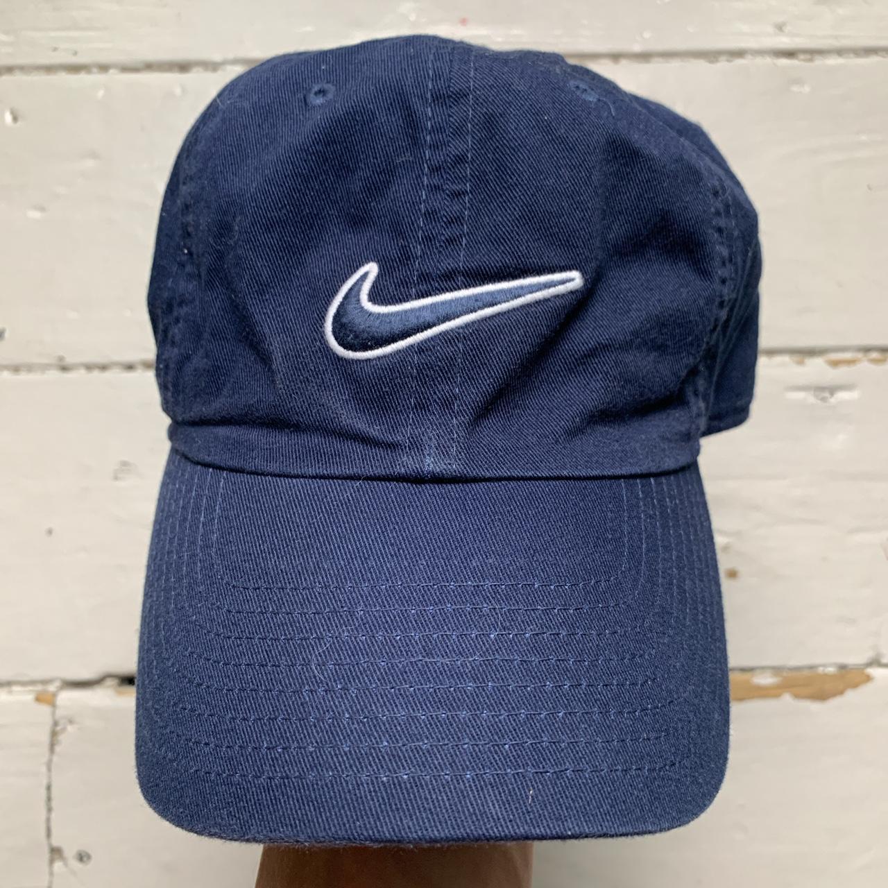 Nike Navy and White Swoosh Cap