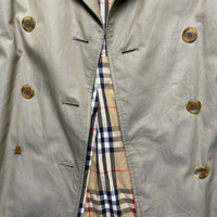 Burberry Vintage Khaki Nova Check Trench Coat (UK 10)