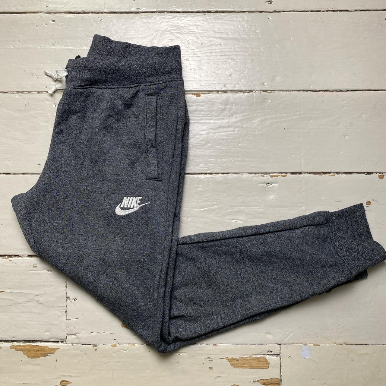 Nike Swoosh Grey and White Joggers