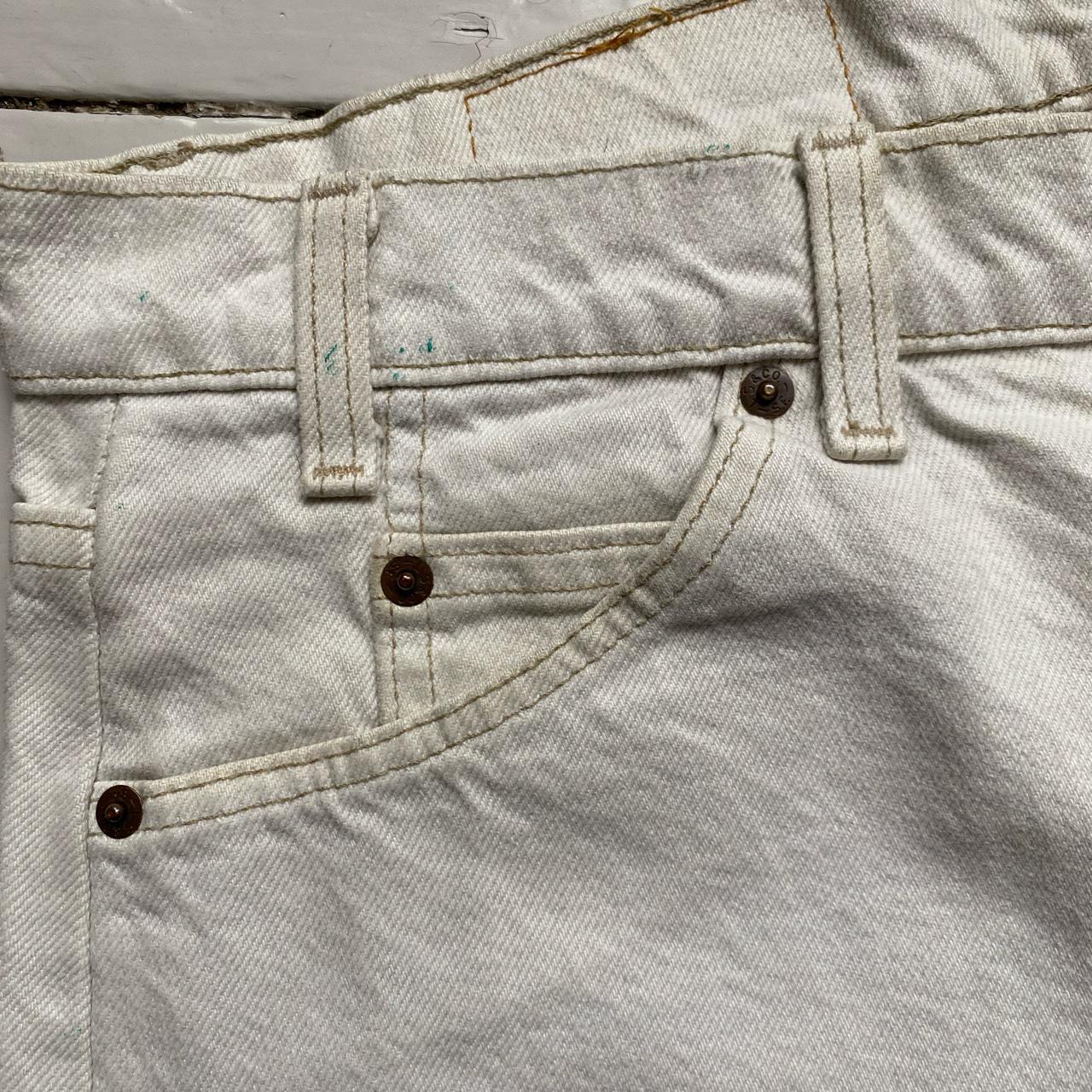 Levis 550 Vintage Cream White Baggy Jean Short Jorts