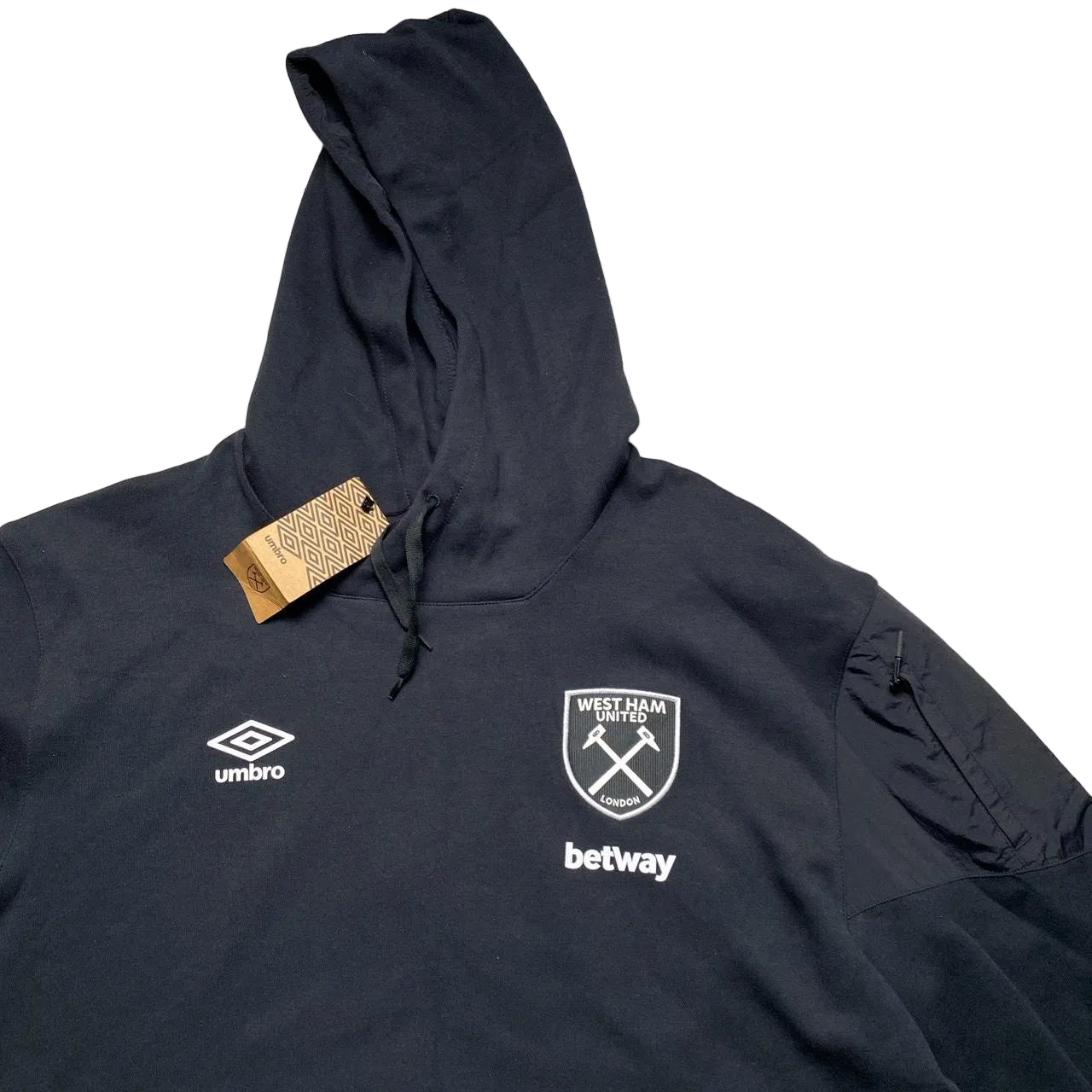 West Ham Umbro Black Hoodie (2XL)