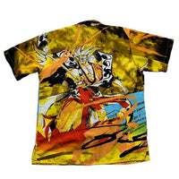 Dragon Ball Z Anime type Silk Y2K Shirt (M)