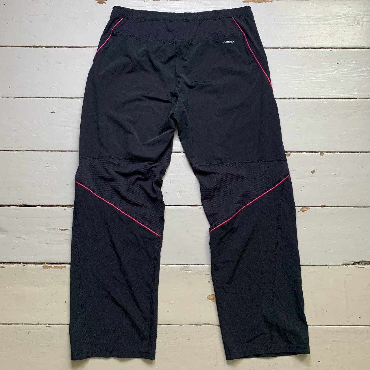 Adidas Shell Track Pant Bottoms Black and Pink