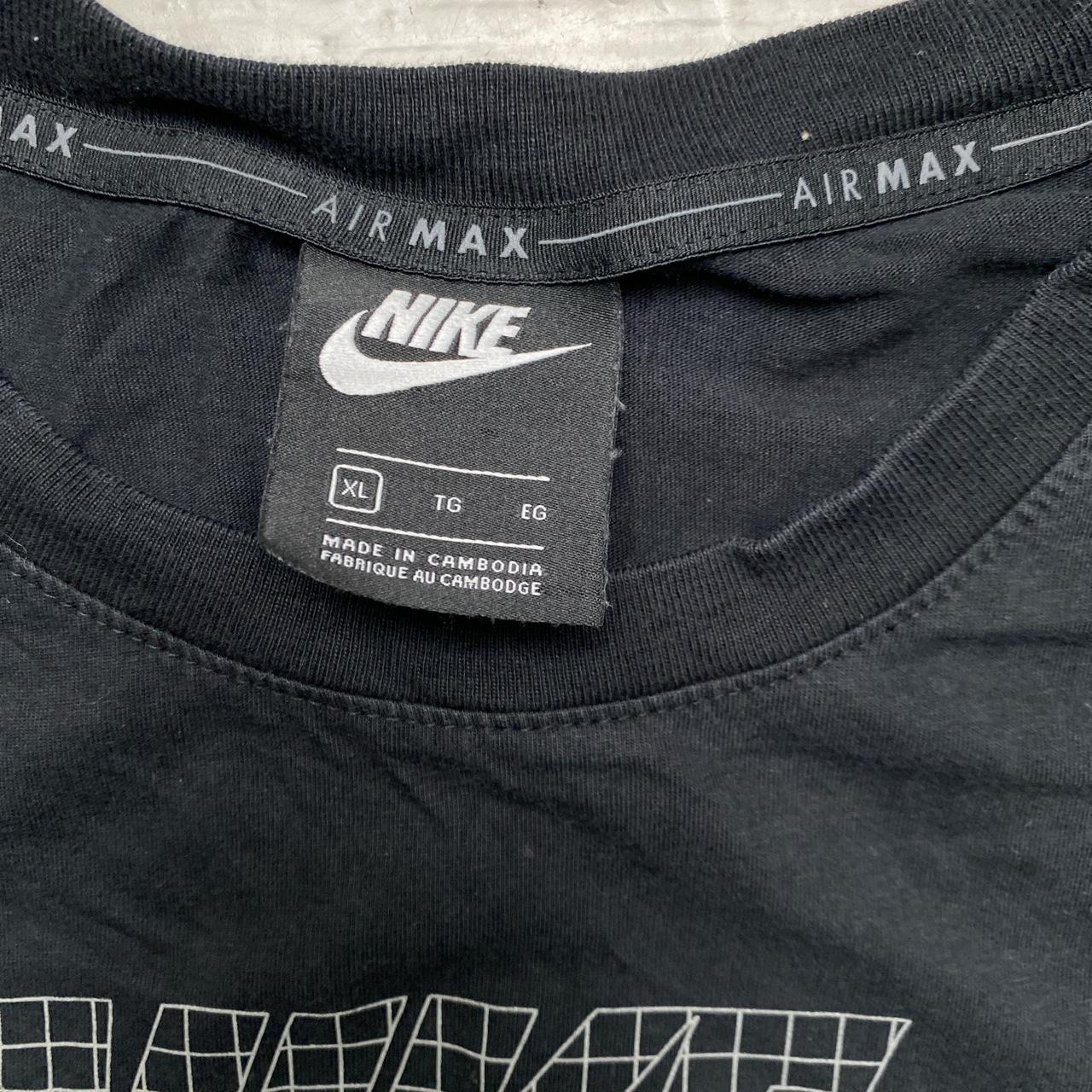 Nike Air Max Black and White T Shirt