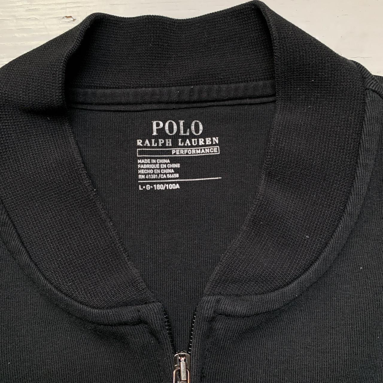 Polo Ralph Lauren Black and White Pony Zip Tracksuit Jacket