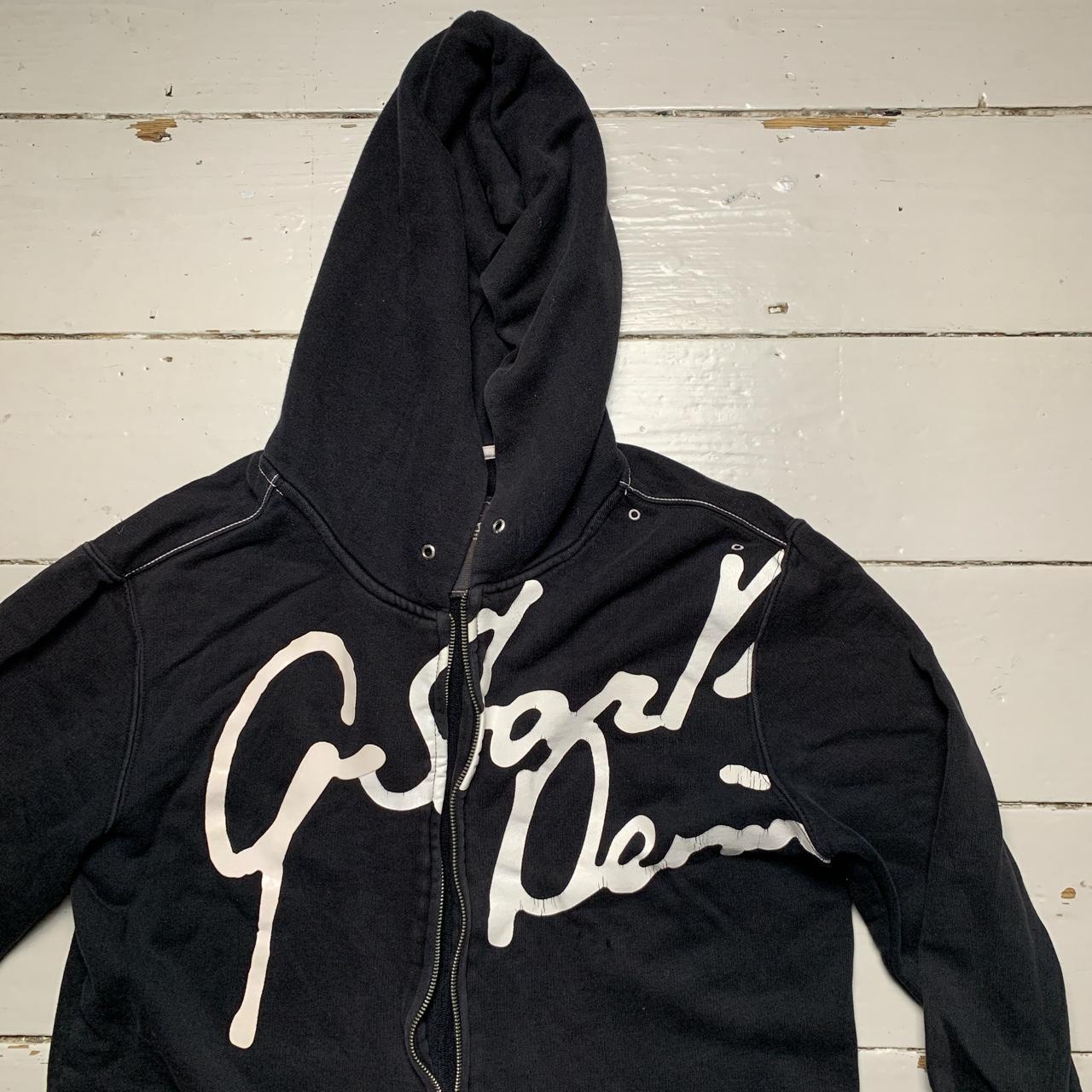 G Star Denim Black and White Hoodie