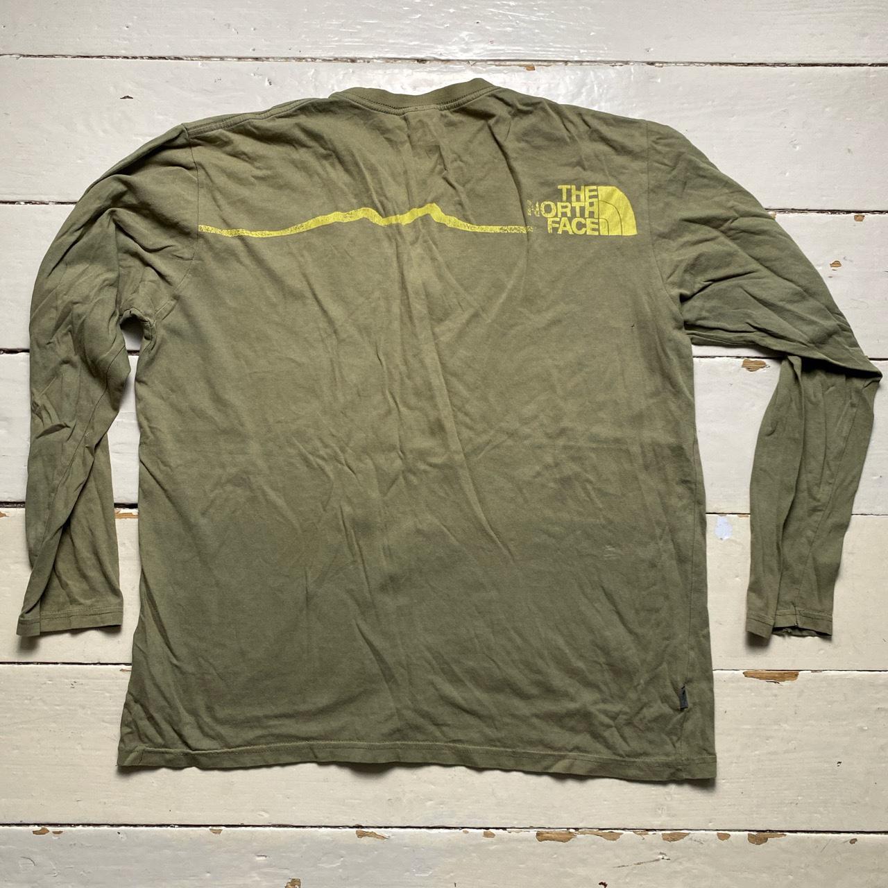 The North Face Vintage Green Long Sleeve T Shirt