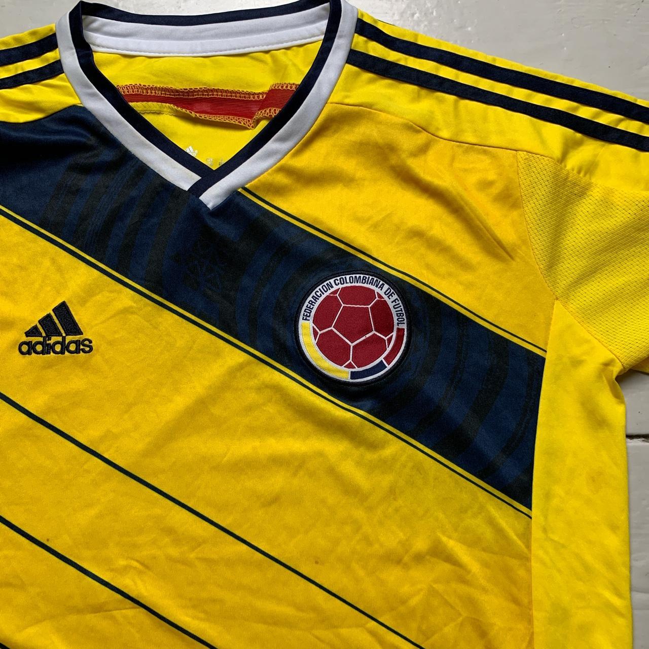 Colombia World Cup Brasil 2014 Yellow Home Football Jersey