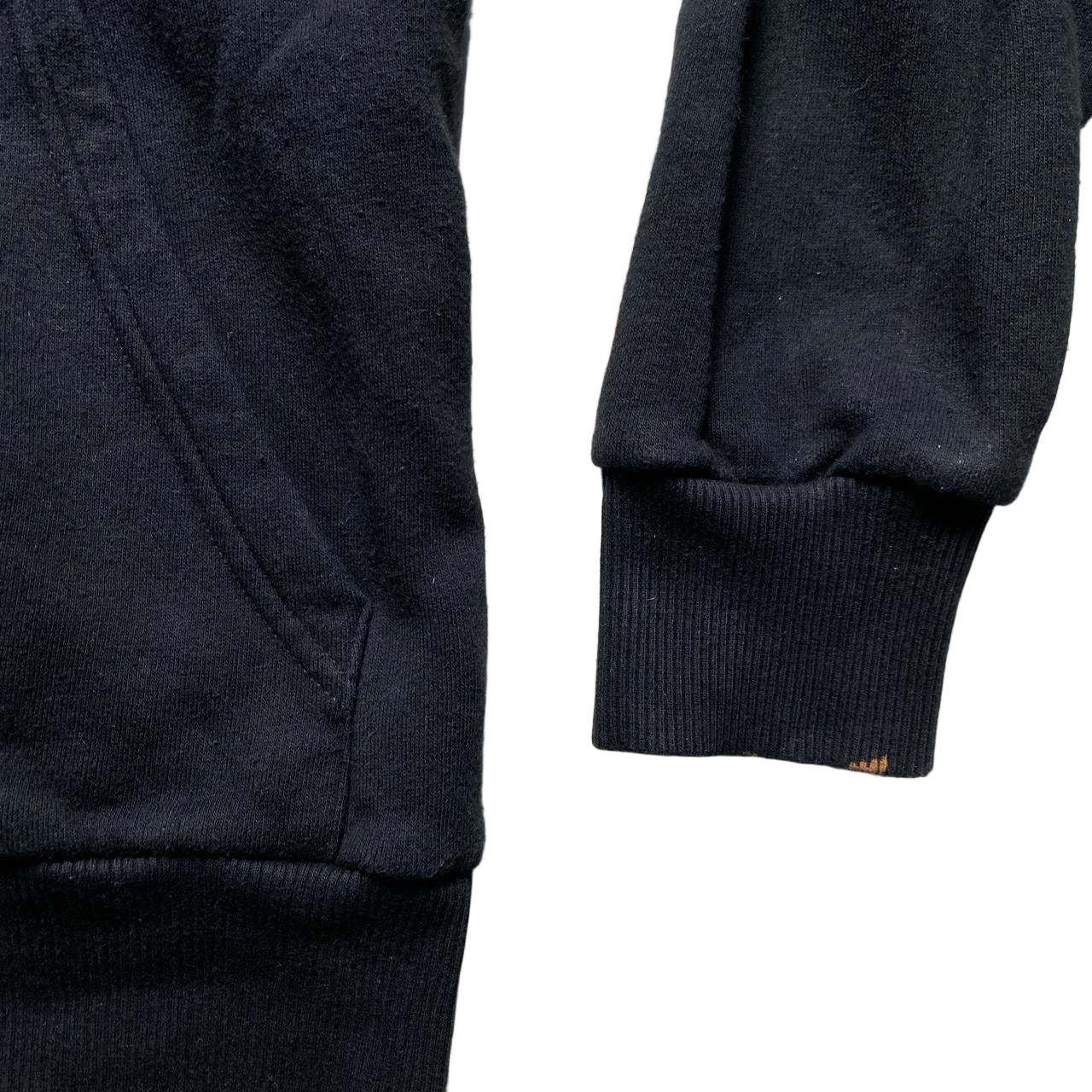 Traptar London Black Chenille French Red White and Blue Hoodie (S)