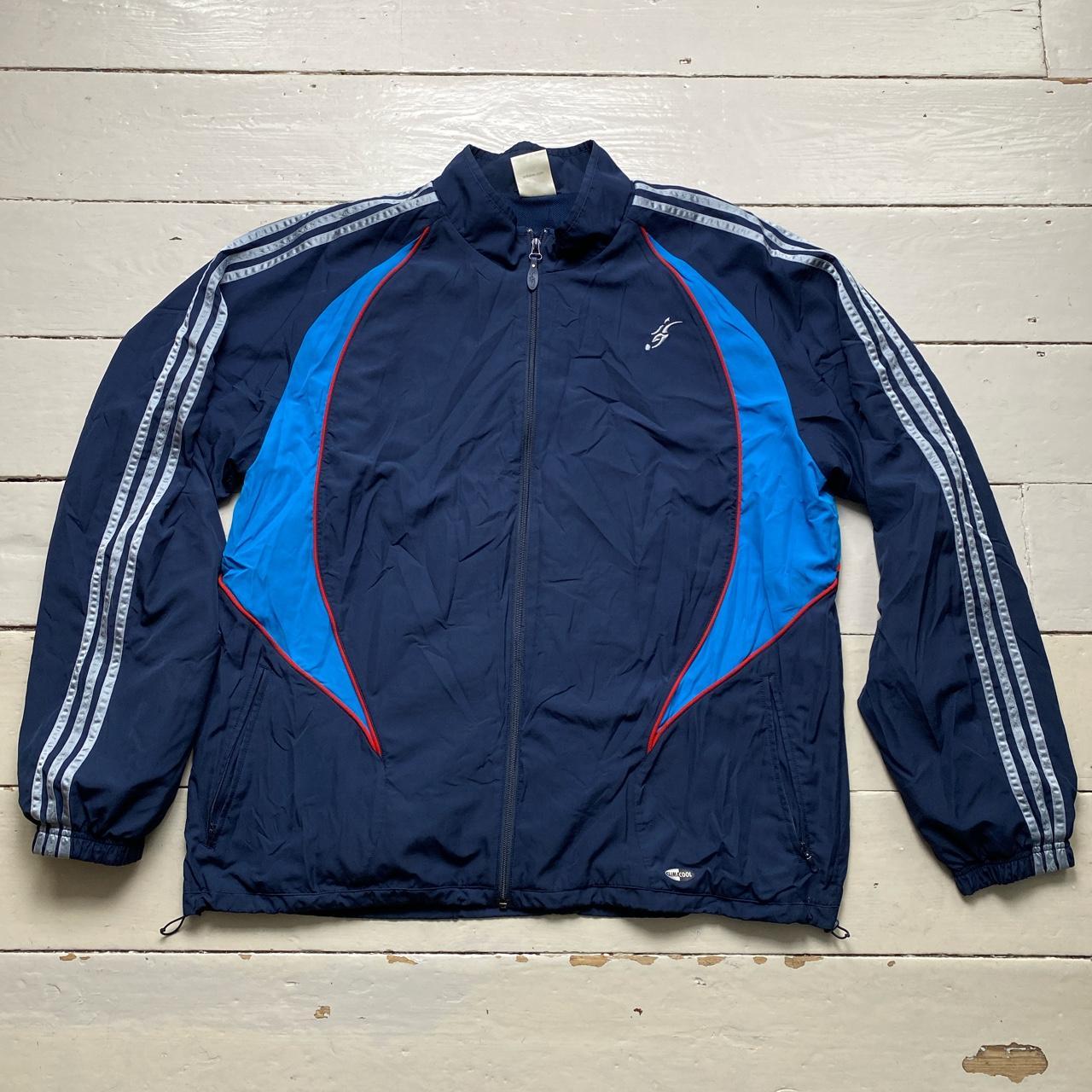 Adidas David Beckham Academy Climacool Shell Tracksuit Jacket Navy Red and Blue