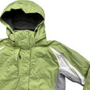Salomon Green and White Fleece Lined Ski Jacket (L)