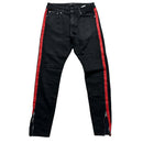 Represent Black and Red Tape Jeans (32W)