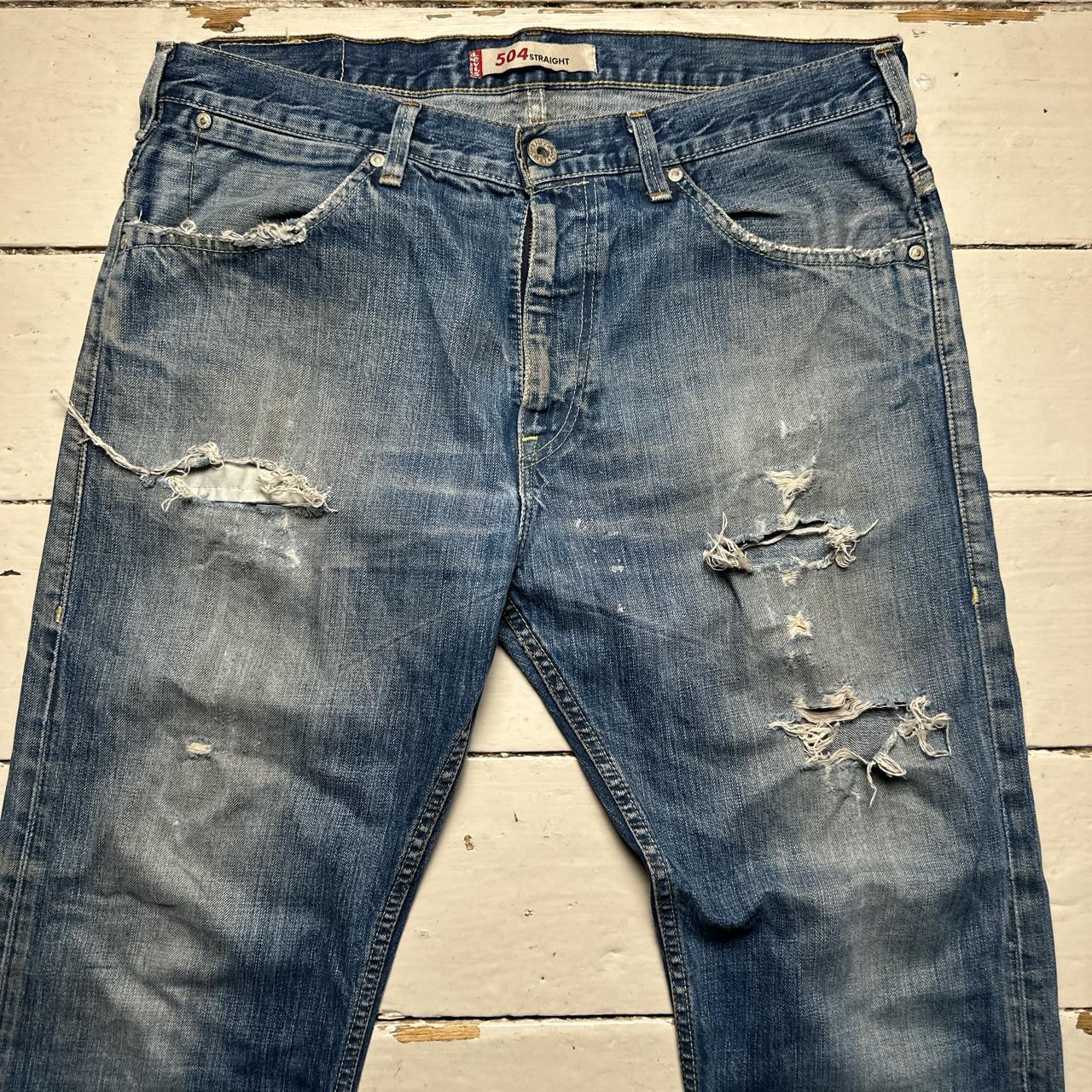 Levis 504 Vintage Distressed Baggy Jeans