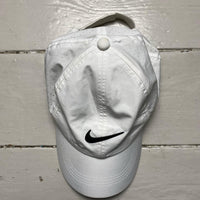 Nike Golf White and Black Swoosh Cap
